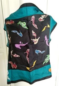 MET silk shoe scarf